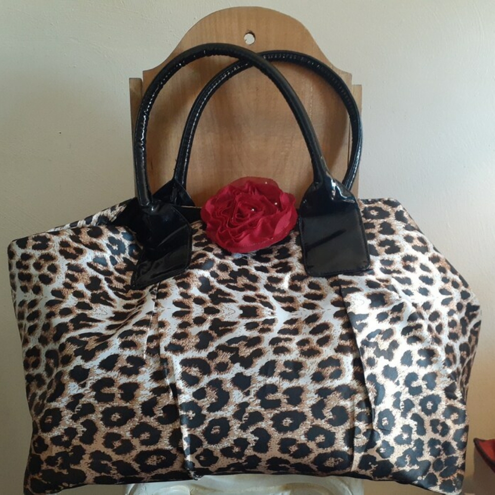 Repurposed Vintage Wild Rose Bag